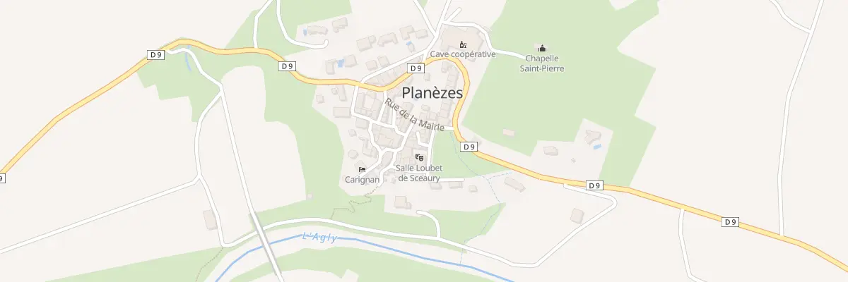 Plan du 39 Planèzes à Planèzes