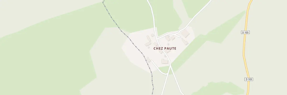 Plan du 5075 Chez Paute à Roche-d’Agoux
