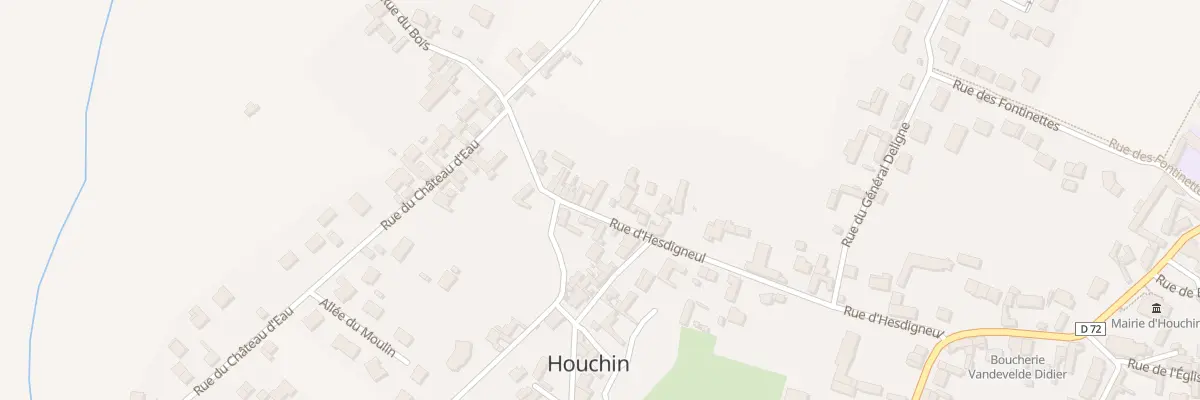 Plan du 34 Rue d’Hesdigneul à Houchin