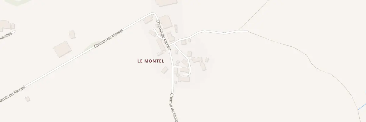 Plan du 5050 Le Montel à Avèze