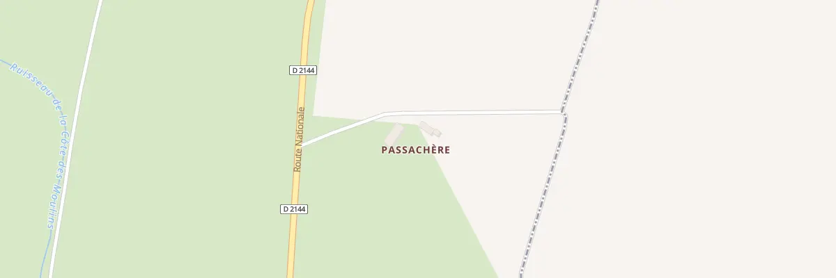 Plan du 2 Rte Nationale à Nassigny