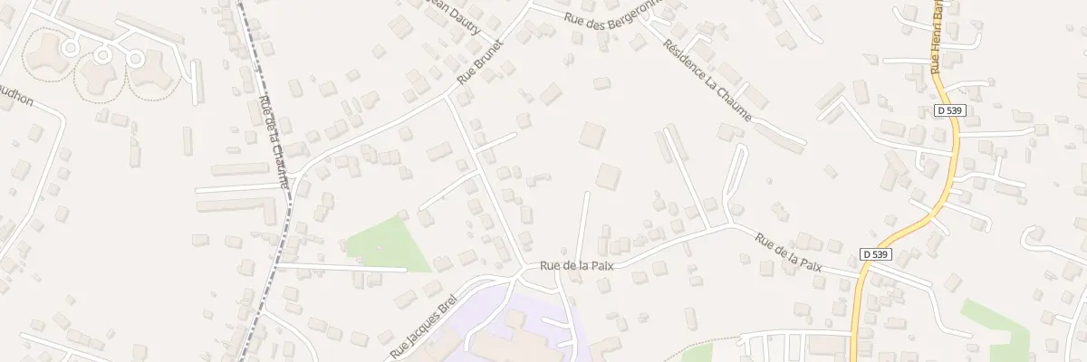 Plan du 34B Rue de la Paix à Désertines