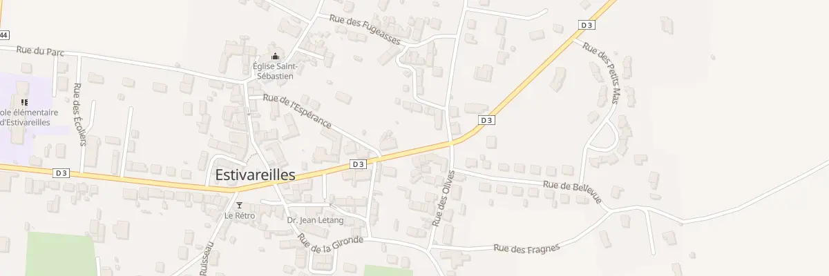 Plan du 31 Rue de la République à Estivareilles
