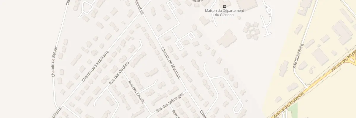 Plan du 6 Rue Charles Gounod à Gien