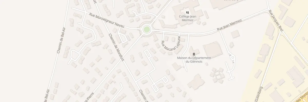 Plan du 9 Rue Charles Gounod à Gien