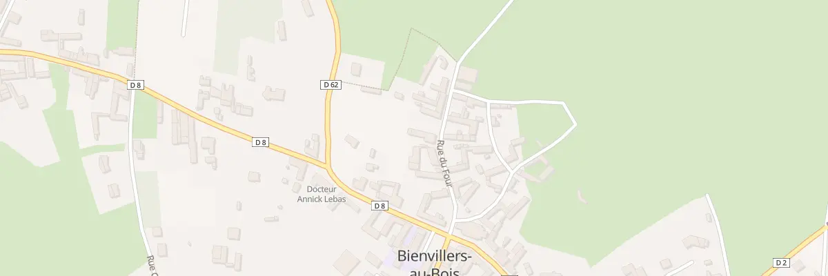 Plan du 7 Rue du Four à Bienvillers-au-Bois