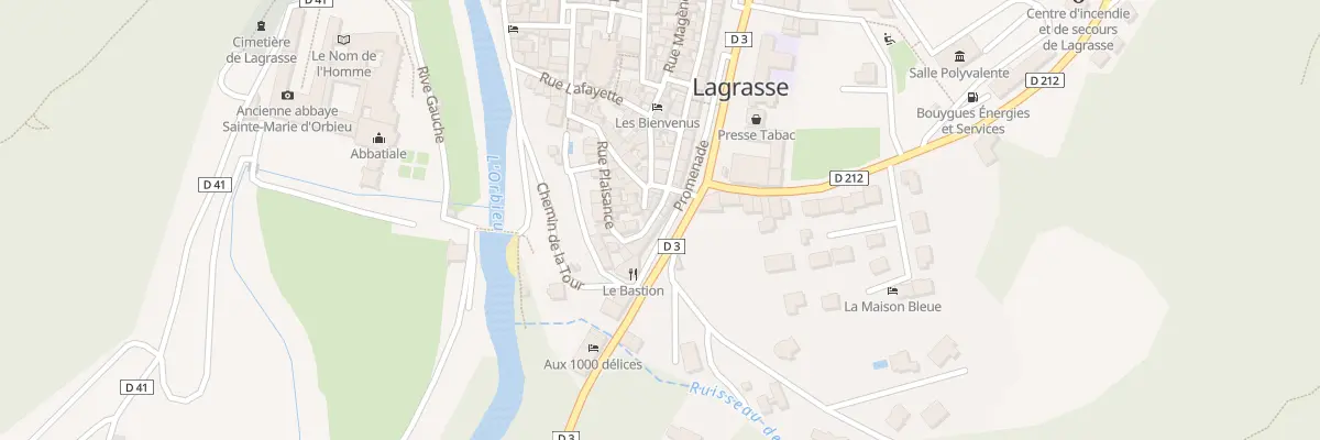 Plan du 42 Bd de la Promenade à Lagrasse
