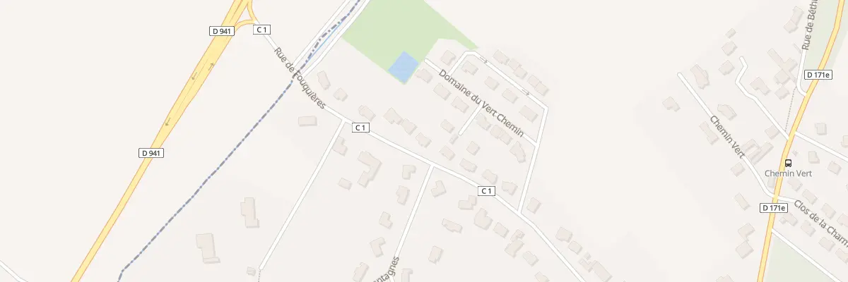 Plan du 474 Rue de Fouquieres à Vaudricourt