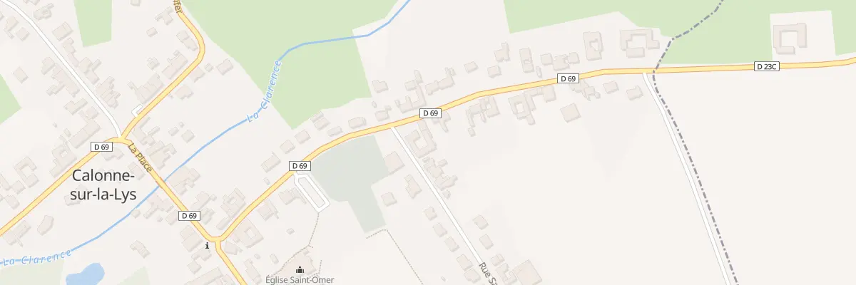 Plan du 240 Rue de Merville à Calonne-sur-la-Lys