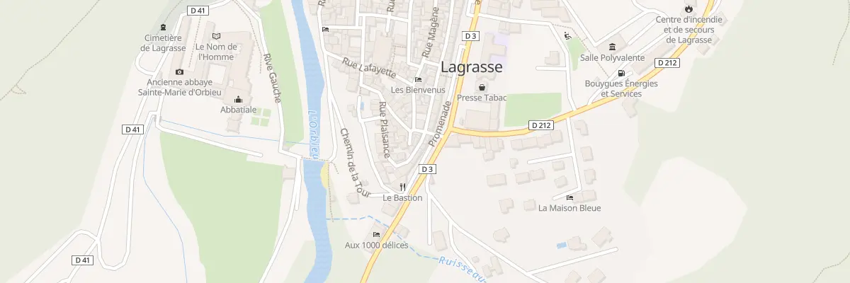 Plan du 40 Bd de la Promenade à Lagrasse