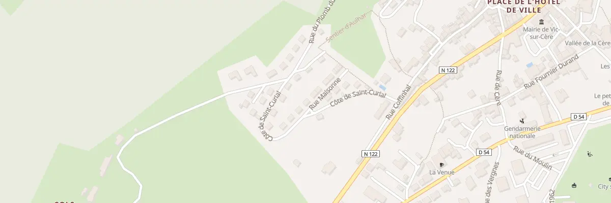 Plan du 5289 Cote de St Curial à Vic-sur-Cère