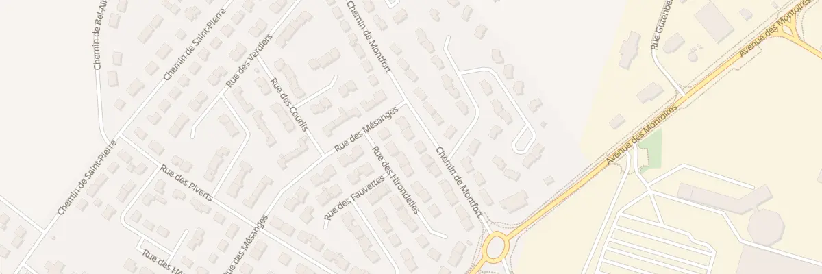 Plan du 39 Che de Montfort à Gien