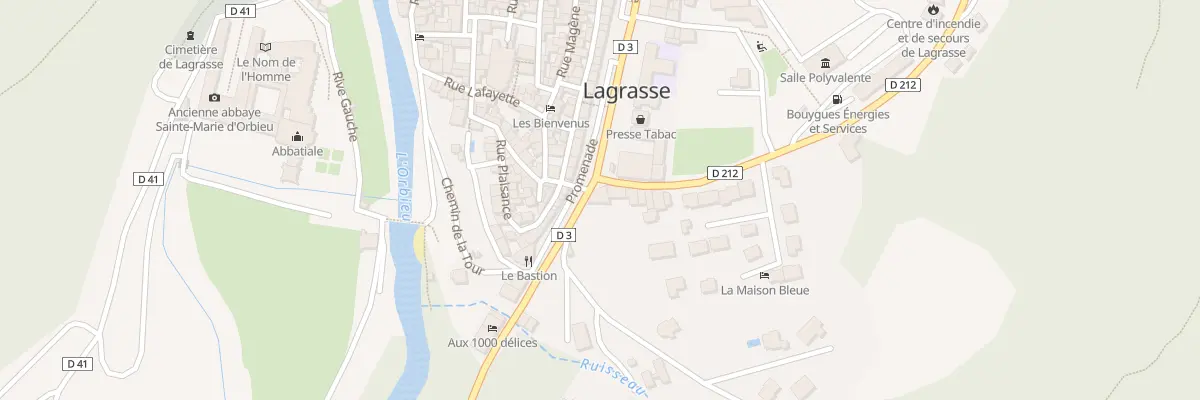 Plan du 41 Bd de la Promenade à Lagrasse