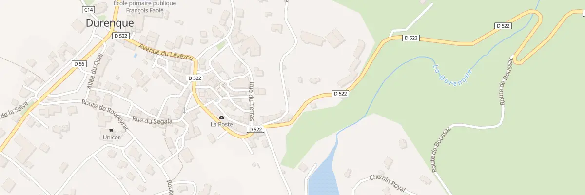 Plan du 341 Che de la Barriere à Durenque