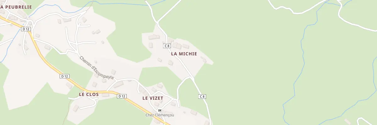 Plan du 5044 La Michie au Falgoux