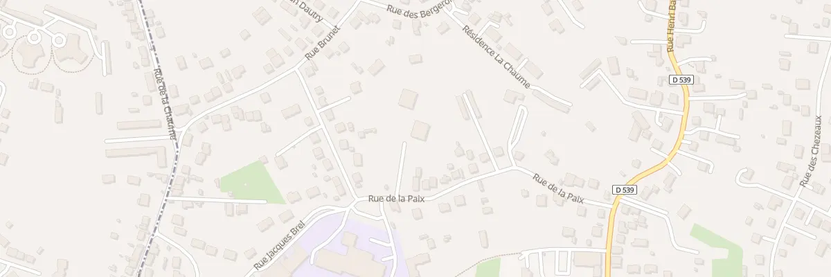 Plan du 28B Rue de la Paix à Désertines