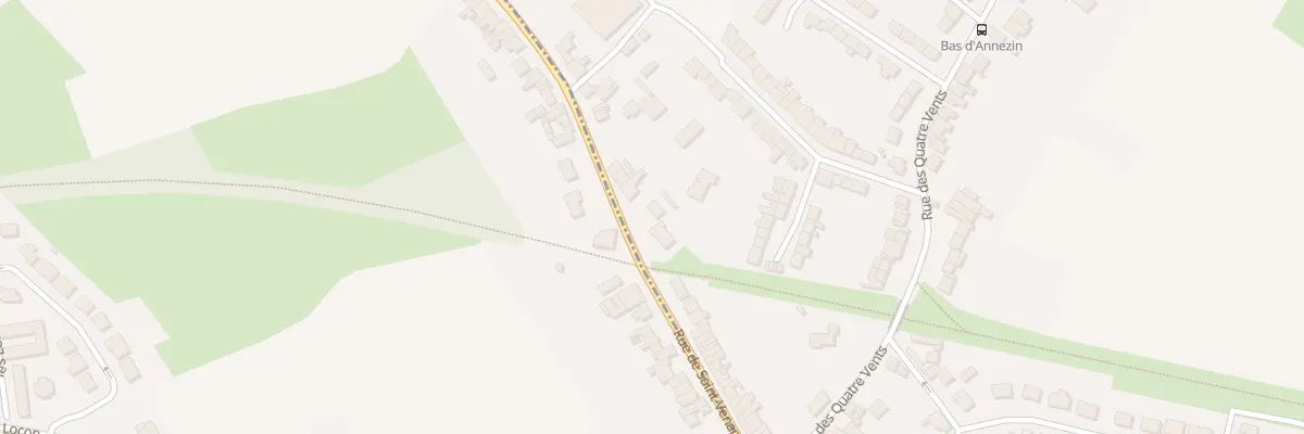 Plan du 744 Rue de Saint-venant à Annezin