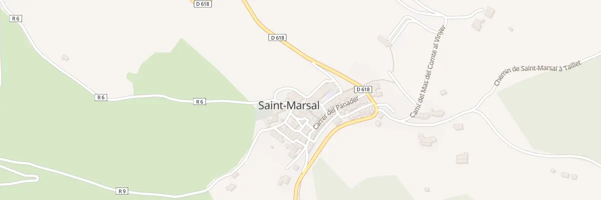 Plan du 75 Le Village à Saint-Marsal