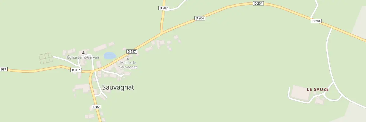 Plan du 5172 Bourg de Sauvagnat à Sauvagnat