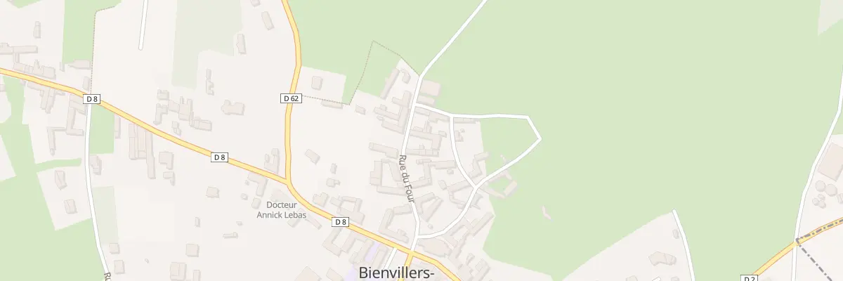 Plan du 14 Rue du Four à Bienvillers-au-Bois