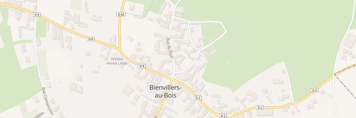 Plan du 2 Rue du Four à Bienvillers-au-Bois