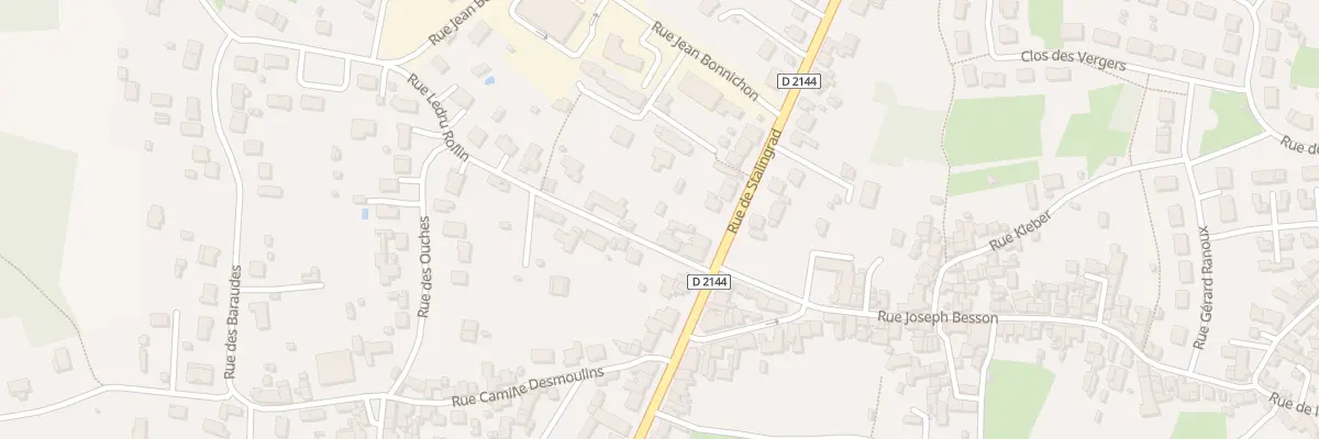 Plan du 6 Rue Ledru Rollin à Désertines