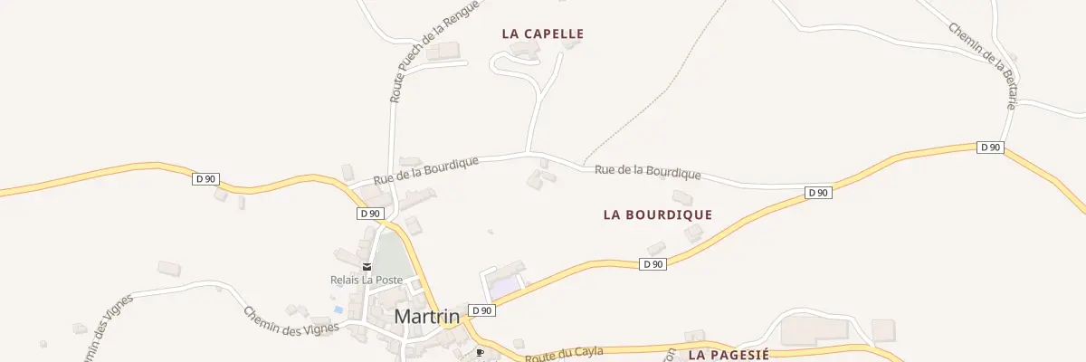 Plan du 5038 La Bourdique à Martrin