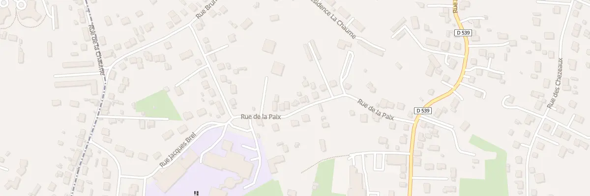 Plan du 24 Rue de la Paix à Désertines