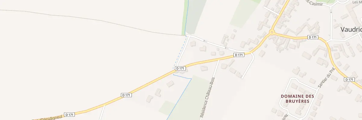 Plan du 191 Rue du Courant d’Eau à Vaudricourt