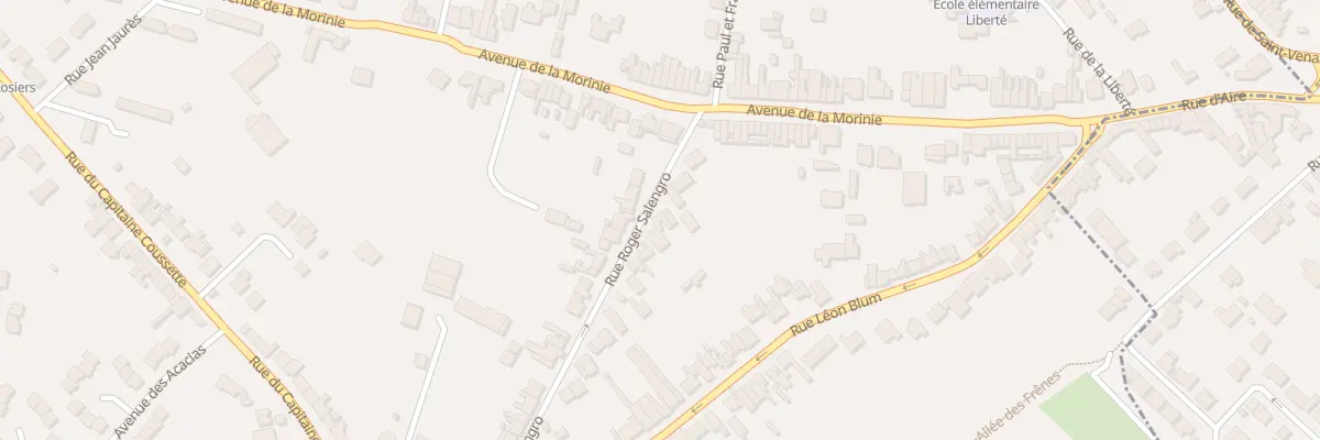 Plan du 20 Rue Roger Salengro à Annezin