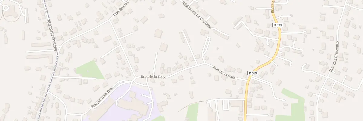Plan du 20 Rue de la Paix à Désertines