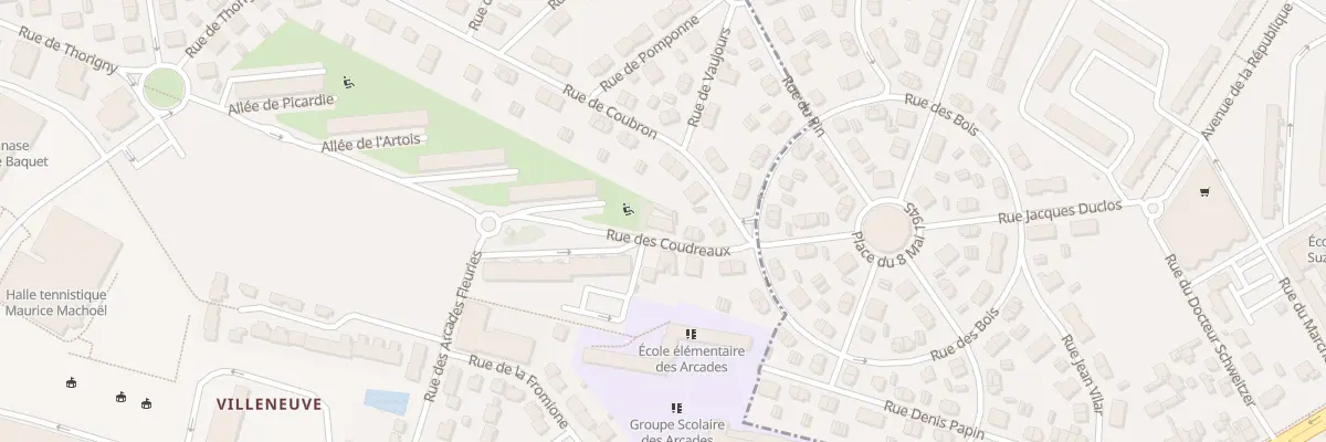 Plan du 11 Rue des Coudreaux à Chelles
