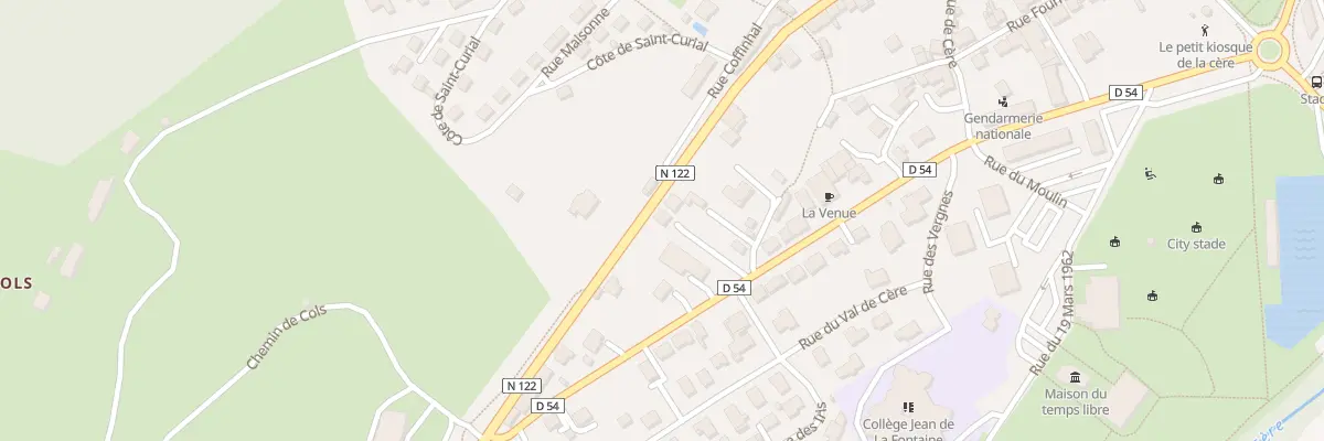 Plan du 5 Av Emile Duclaux à Vic-sur-Cère