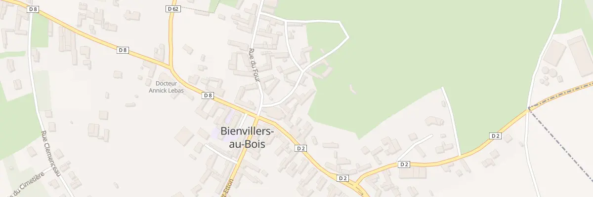 Plan du 2 Rue du Bois à Bienvillers-au-Bois
