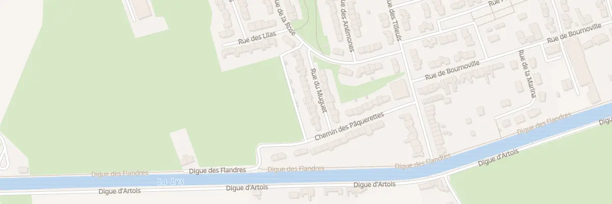 Plan du 20 Rue du Muguet à Merville