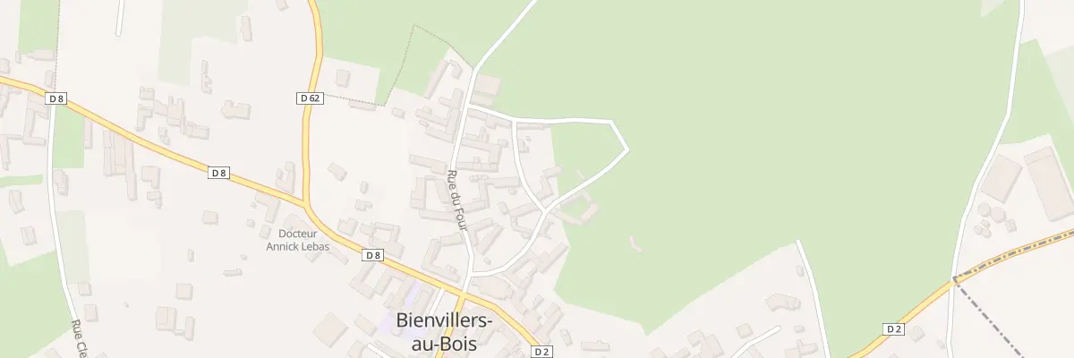 Plan du 12 Rue du Bois à Bienvillers-au-Bois