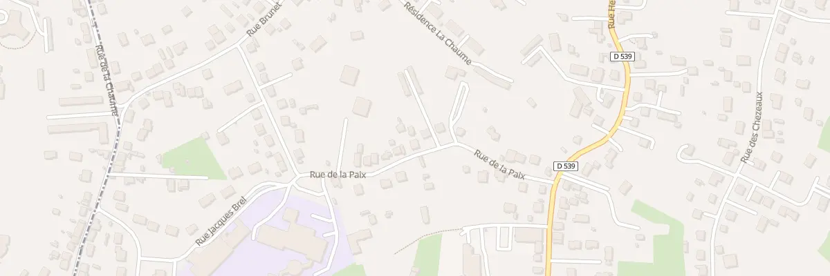 Plan du 18 Rue de la Paix à Désertines