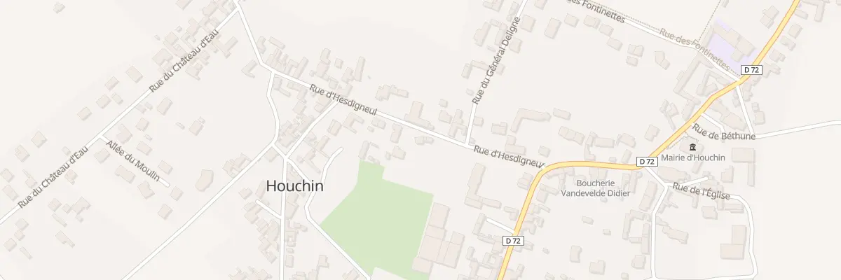 Plan du 1 Rue d’Hesdigneul à Houchin