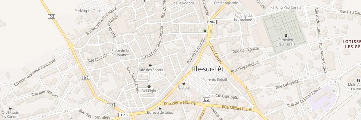 Plan du 6 Rue Abbe Chapsal à Ille-sur-Têt