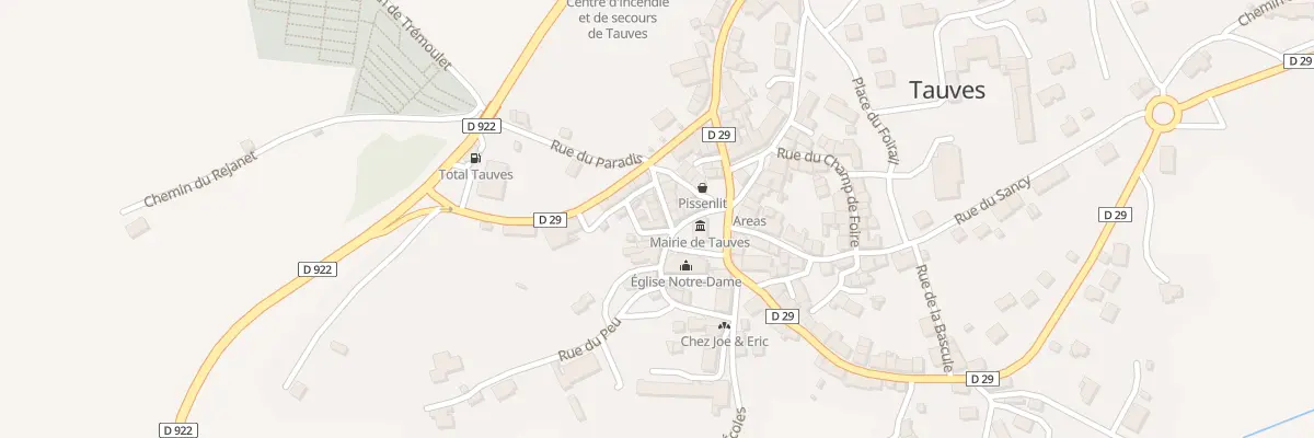 Plan du 5184 Tauves à Tauves
