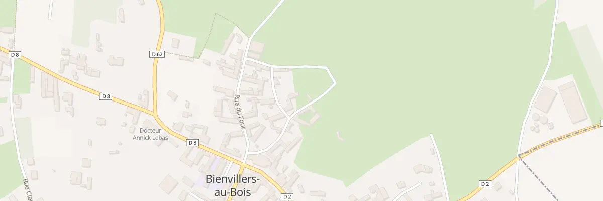 Plan du 10 Rue du Bois à Bienvillers-au-Bois