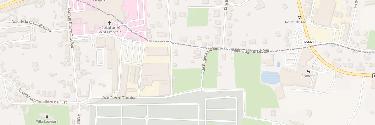 Plan du 36 Rue Eugène Létève à Montluçon