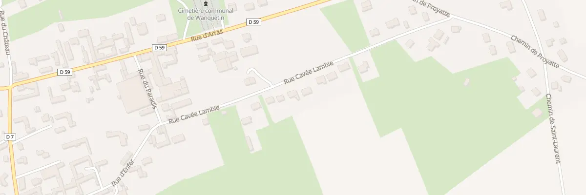 Plan du 22 Rue Cavee Lambie à Wanquetin