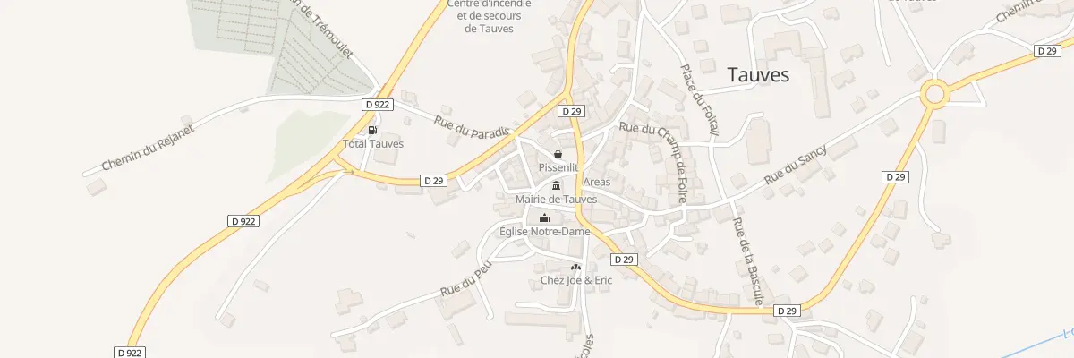 Plan du 5174 Tauves à Tauves