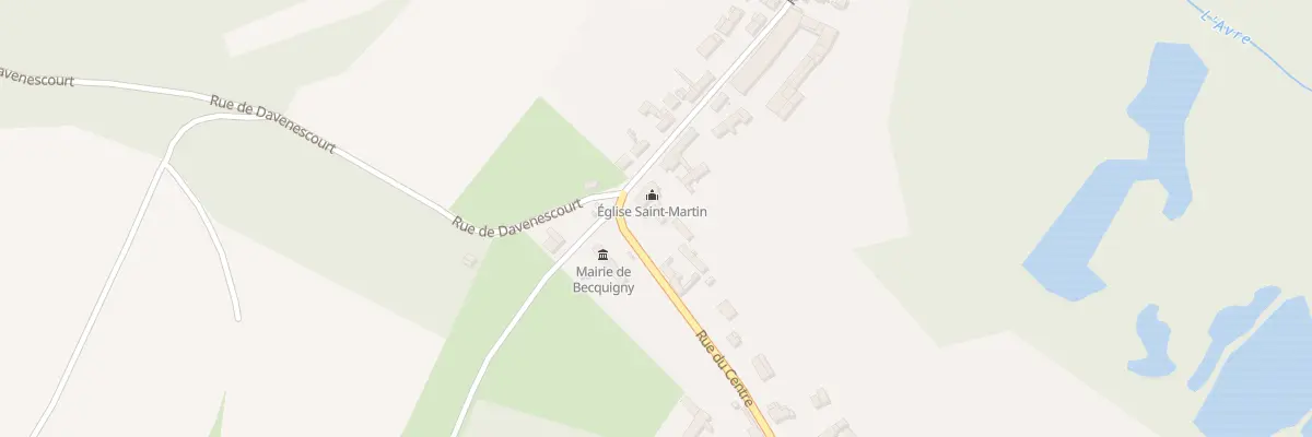 Plan du 1 Rue du Centre à Becquigny
