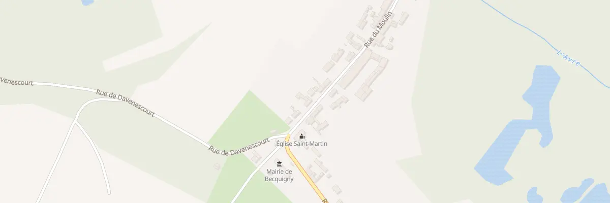 Plan du 3 Rue du Moulin à Becquigny