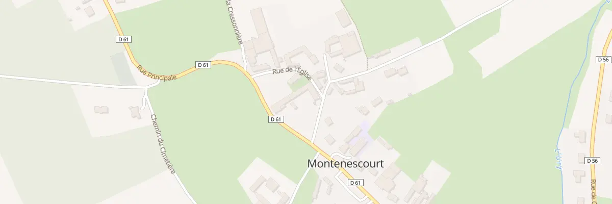 Plan du 1 Rue de l’Eglise à Montenescourt