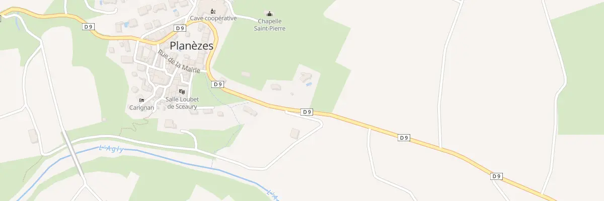 Plan du 5000 Lou Pujol à Planèzes