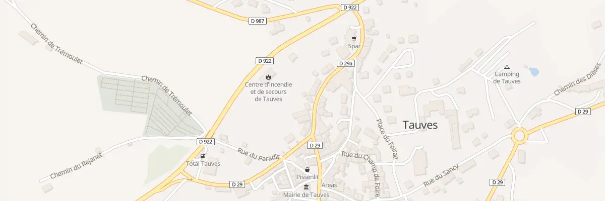 Plan du 5150 Tauves à Tauves