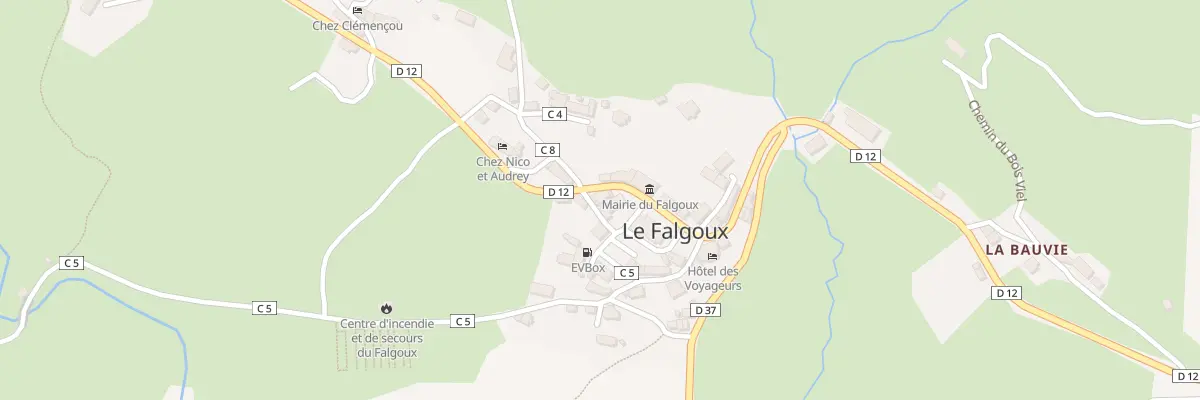 Plan du 5057 Le Bourg au Falgoux